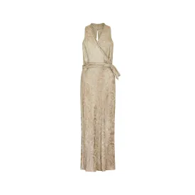 Stunning 1930s Silver Lame Haute Couture Evening Dress