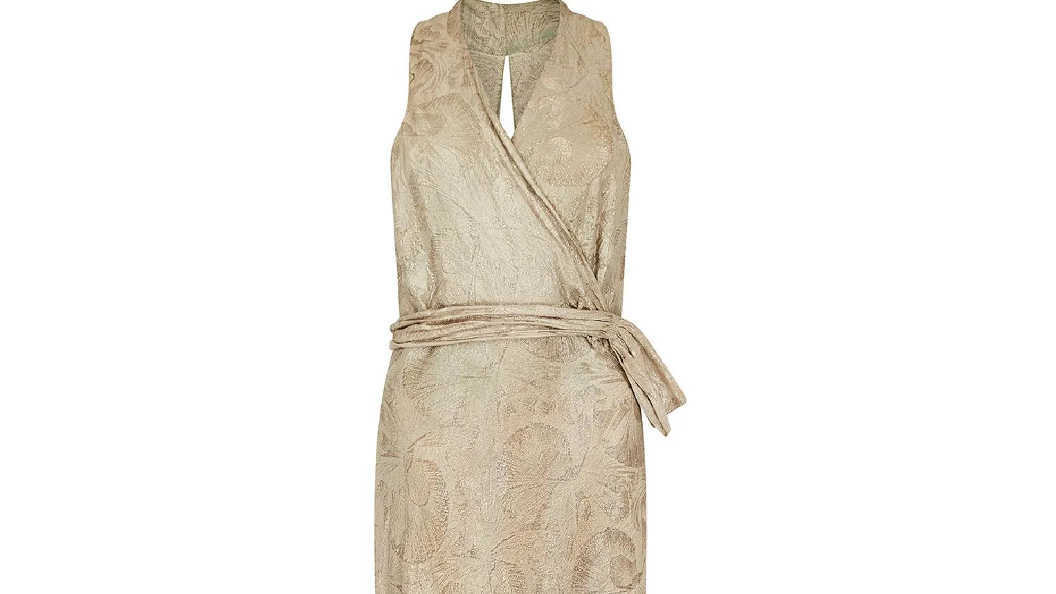 Stunning 1930s Silver Lame Haute Couture Evening Dress