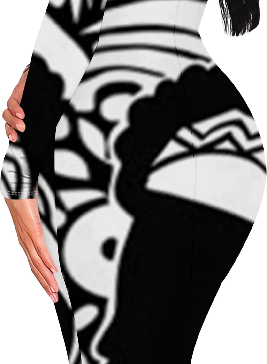 2024 Women's Casual Square Neck Long Sleeve Tie Dye Sexy Bodycon Fall Maxi Dresses Evening Formal Cocktail Party Club Dress
