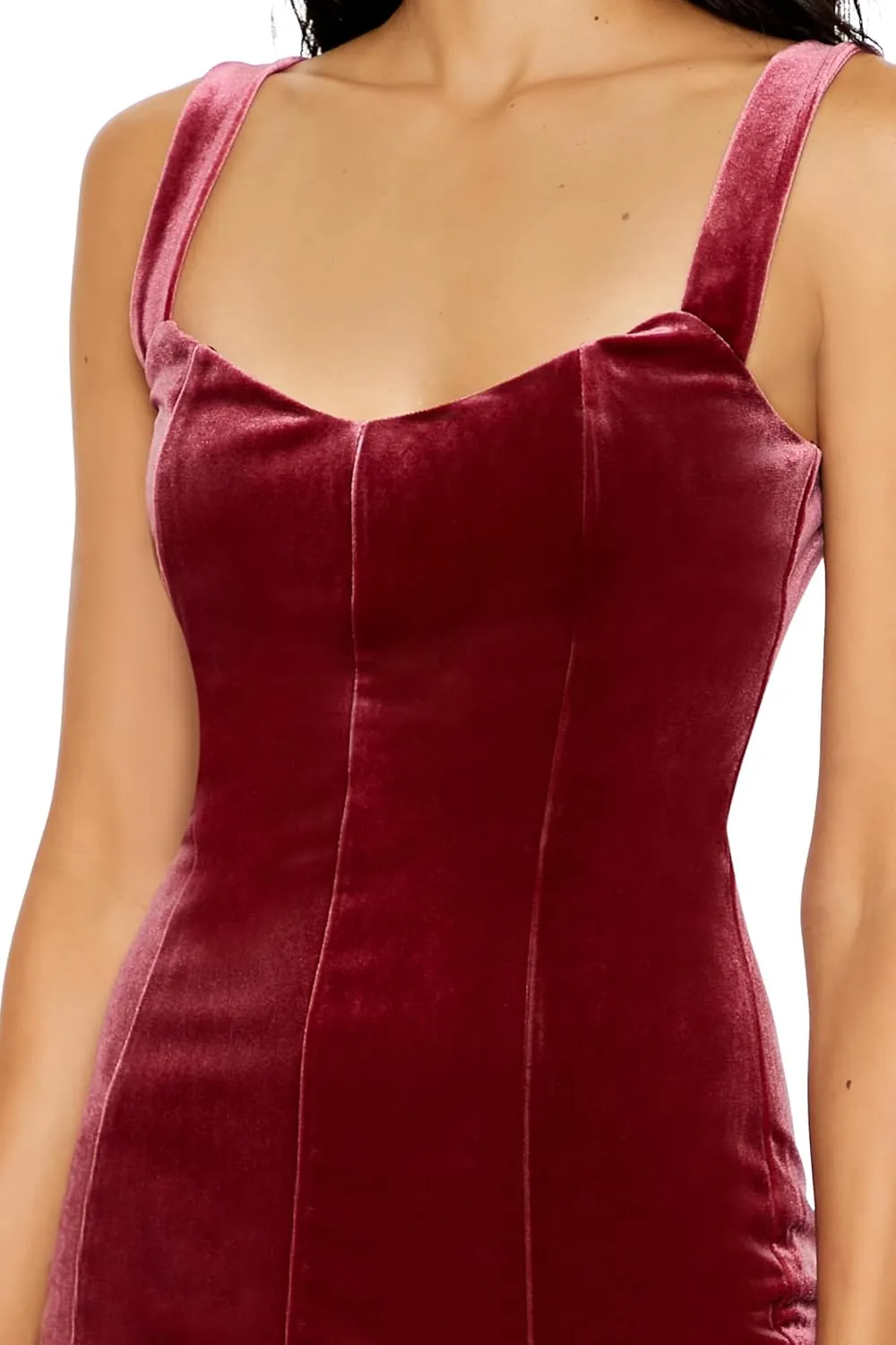 Forever 21 Women's Velvet Bodycon Mini Dress