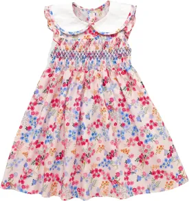 Girls' Dresses Spring Summer Smocked Casual Church Tea Party Vintage Graduation Dresses for Toddler Girl