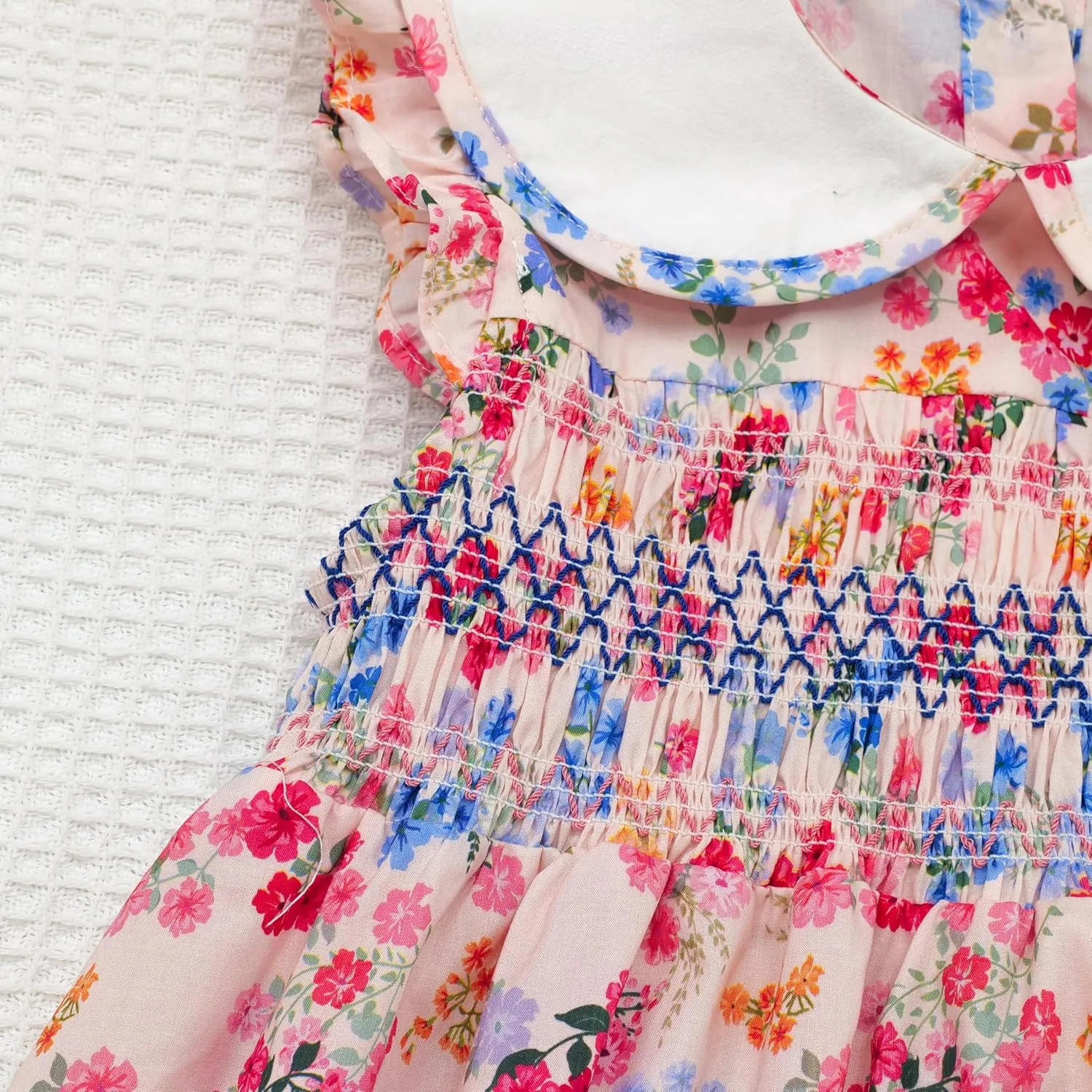 Girls' Dresses Spring Summer Smocked Casual Church Tea Party Vintage Graduation Dresses for Toddler Girl