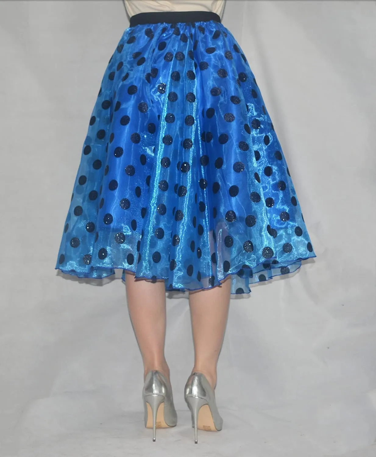 Lady's Organza Princess Skirt Bowknot A Line Pleated Midi/Knee Length Tutu Party Skirts