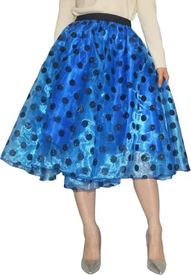 Lady's Organza Princess Skirt Bowknot A Line Pleated Midi/Knee Length Tutu Party Skirts