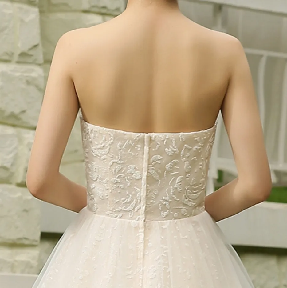 Sequins Princess Lace Wedding Dress