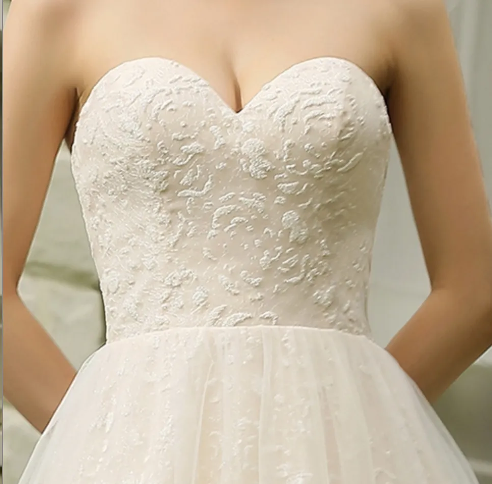 Sequins Princess Lace Wedding Dress
