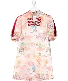 Skylence Pink Crane Serenity Dress UK S/M