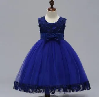 Wholesale Summer Kids Girls Princess Tutu Flower Wedding Dress Skirt