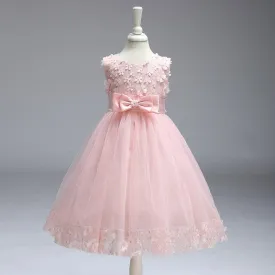 Wholesale Summer Kids Girls Princess Tutu Flower Wedding Dress Skirt
