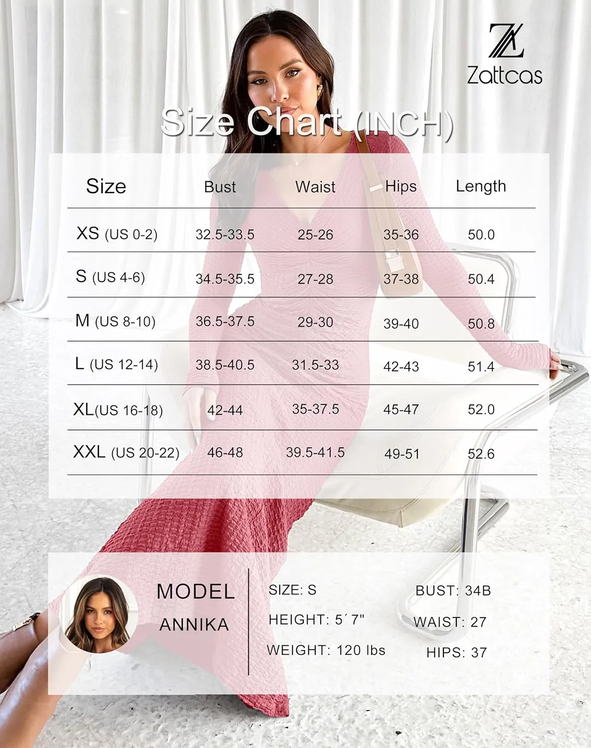 Zattcas Womens 2025 Fall Winter Bodycon Maxi Dress Casual Long Sleeve Ruched V Neck Texture Knit A-Line Long Dresses