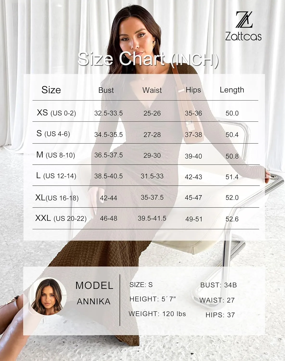 Zattcas Womens 2025 Fall Winter Bodycon Maxi Dress Casual Long Sleeve Ruched V Neck Texture Knit A-Line Long Dresses